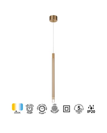 MOANA * COLGANTE 1L LED 7W - LATON
